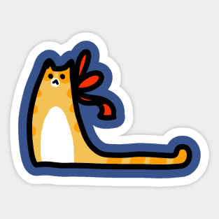 Fancy Bow Tabby Sticker